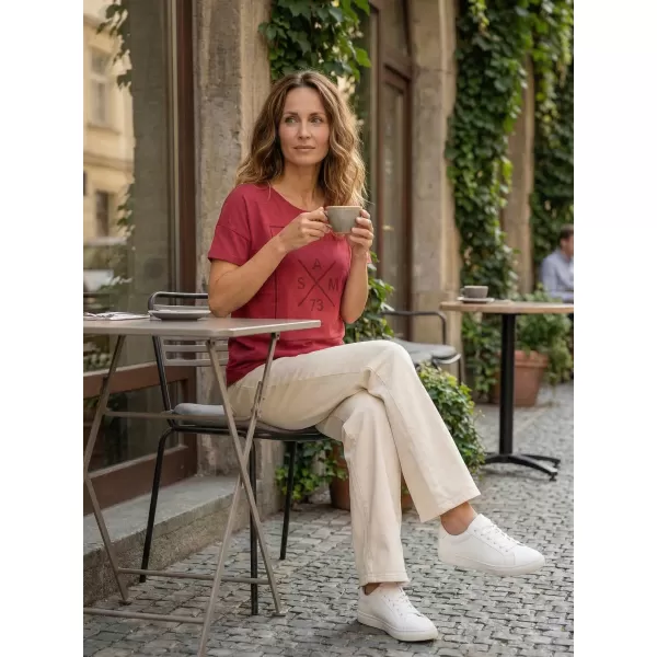 Tricou pentru femei cu mâneci scurte SAM 73 TANYA WT 826 ROZ ÎNCHIS 