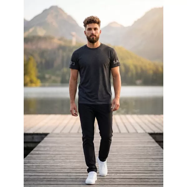  Tricou pentru bărbați cu mâneci scurte SAM 73 MATTHEW MT 779 NEGRU 