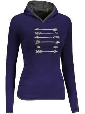 Hanorac de damă SENSOR MERINO UPPER ARROWS 21200041 DEEP BLUE