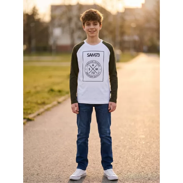  Băiat t -hirt cu mâneci lungi SAM 73 JACK BT 553 ALB 