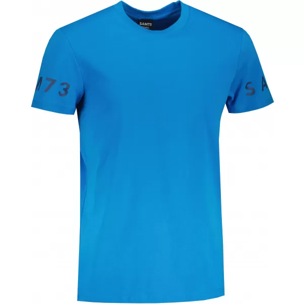  Tricou pentru bărbați cu mâneci scurte SAM 73 MATTHEW MT 779 ALBASTRU STRĂLUCITOR 