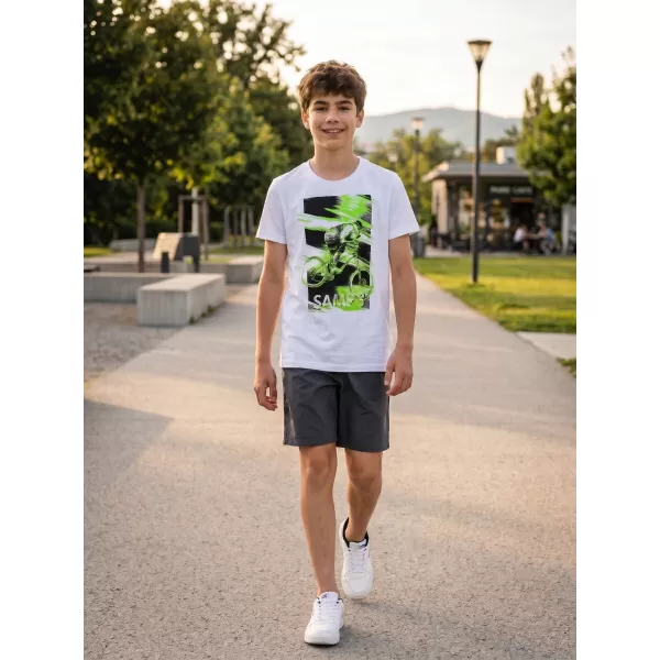  Băiat t -hirt cu mâneci scurte SAM 73 LEO BT 550 ALB 