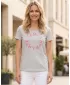 Tricou pentru femei cu mâneci scurte SAM 73 ARIAS WT 825 GRI DESCHIS