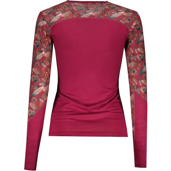  Tricou termic de damă SENSOR MERINO IMPRESS 21200019 LILA/FEATHER 