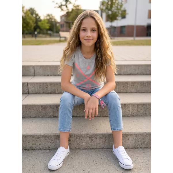  Tricou de fată cu mâneci scurte SAM 73 CAROLINE GT 554 GRI DESCHIS 