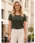 Tricou pentru femei cu mâneci scurte SAM 73 LANE WT 834 ARMATĂ