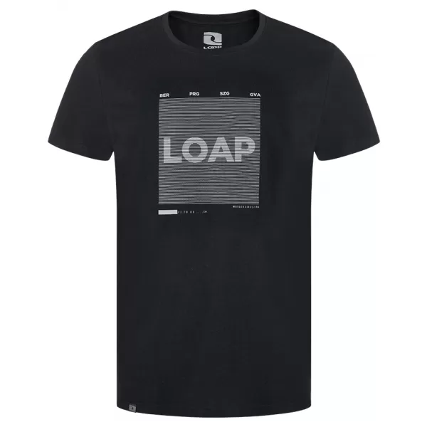  Tricou pentru bărbați LOAP BERTO NEGRU 