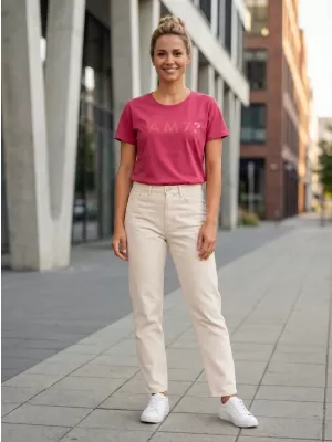 Tricou pentru femei cu mâneci scurte SAM 73 JOHANNA WT 835 ROZ ÎNCHIS