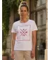 Tricou pentru femei cu mâneci scurte SAM 73 TANYA WT 826 ALB