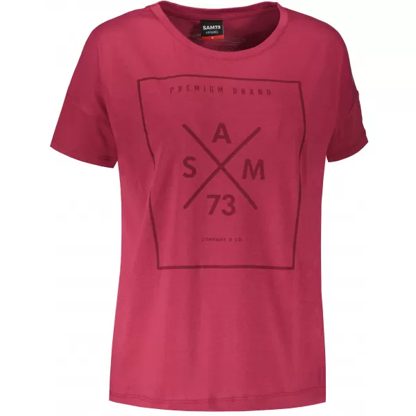  Tricou pentru femei cu mâneci scurte SAM 73 TANYA WT 826 ROZ ÎNCHIS 