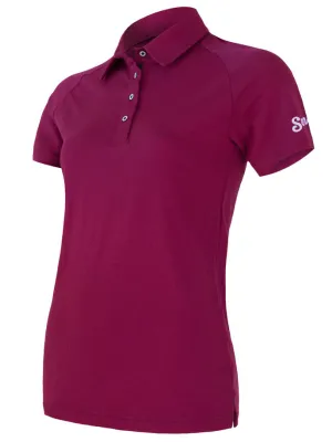 Tricou polo de damă SENSOR MERINO ACTIVE POLO 19100005 LILA