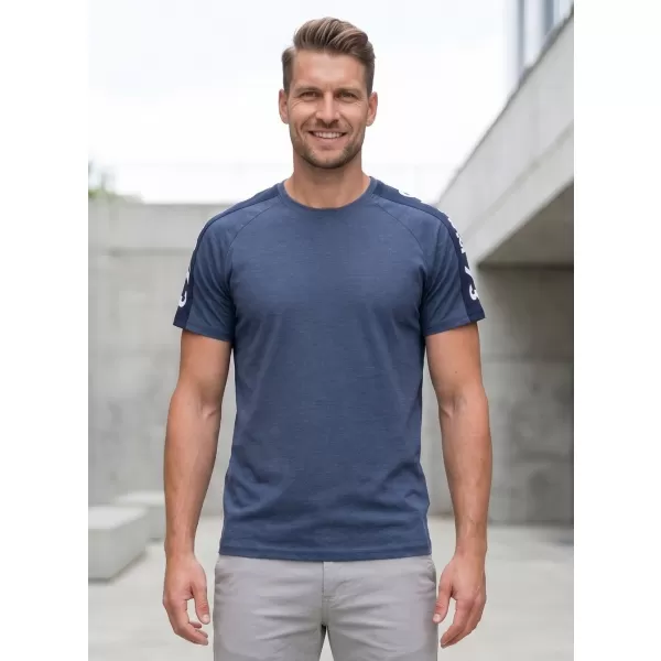  Tricou pentru bărbați cu mâneci scurte SAM 73 BONO MT 782 ALBASTRU 