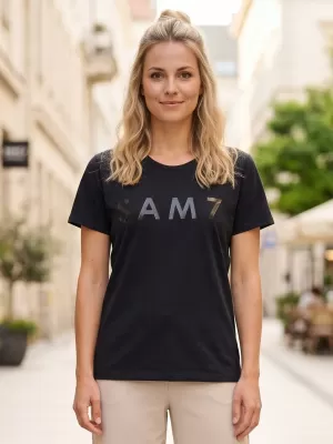 Tricou pentru femei cu mâneci scurte SAM 73 JOHANNA WT 835 NEGRU
