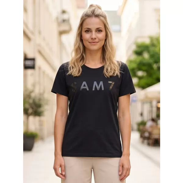  Tricou pentru femei cu mâneci scurte SAM 73 JOHANNA WT 835 NEGRU 