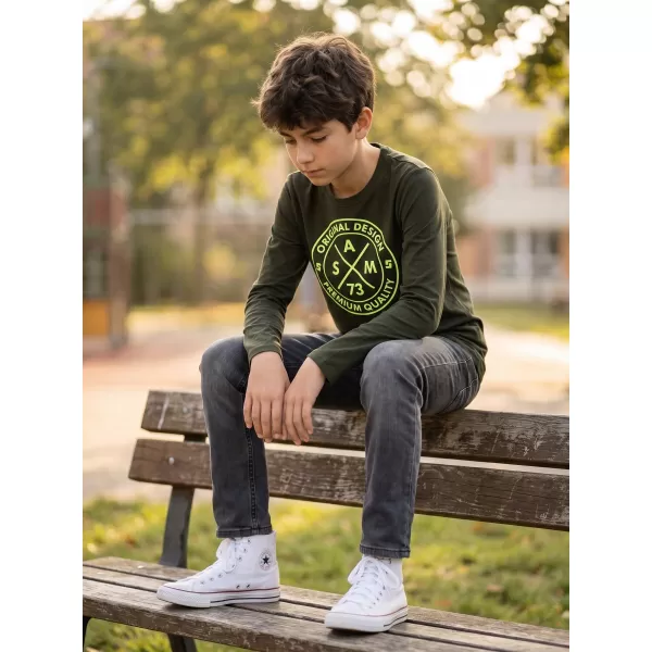  Băiat t -hirt cu mâneci lungi SAM 73 SASHA BT 552 ARMATĂ 