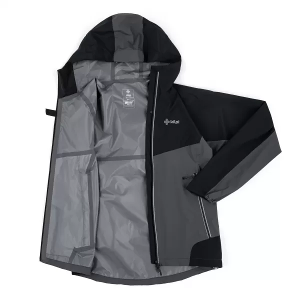  Jachetă hardshell pentru bărbați KILPI HURRICANE-M QM0109KI GRI ÎNCHIS 