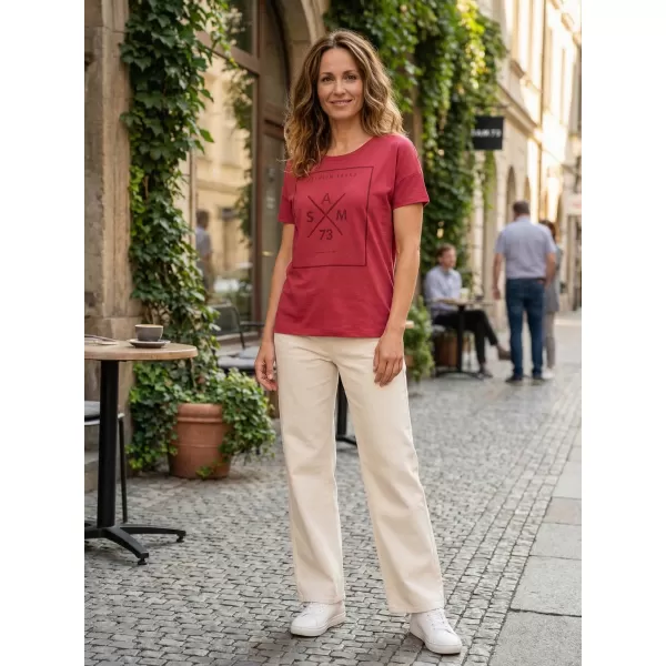  Tricou pentru femei cu mâneci scurte SAM 73 TANYA WT 826 ROZ ÎNCHIS 