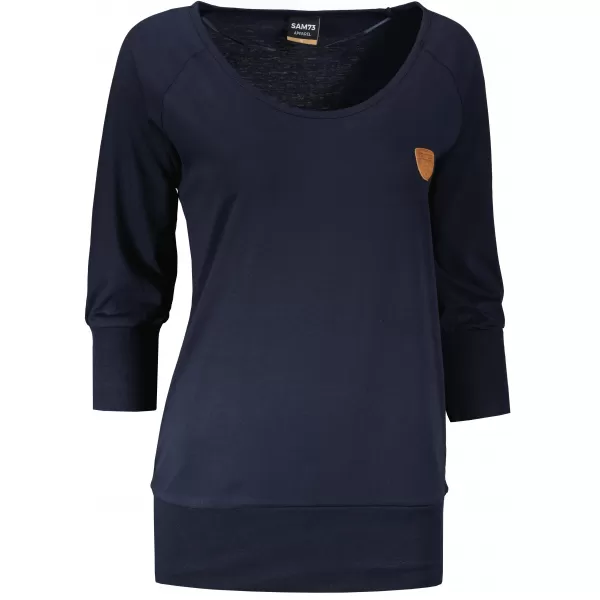  Tricou pentru femei cu mâneci lungi SAM 73 ELENA WT 831 ALBASTRU ÎNCHIS 