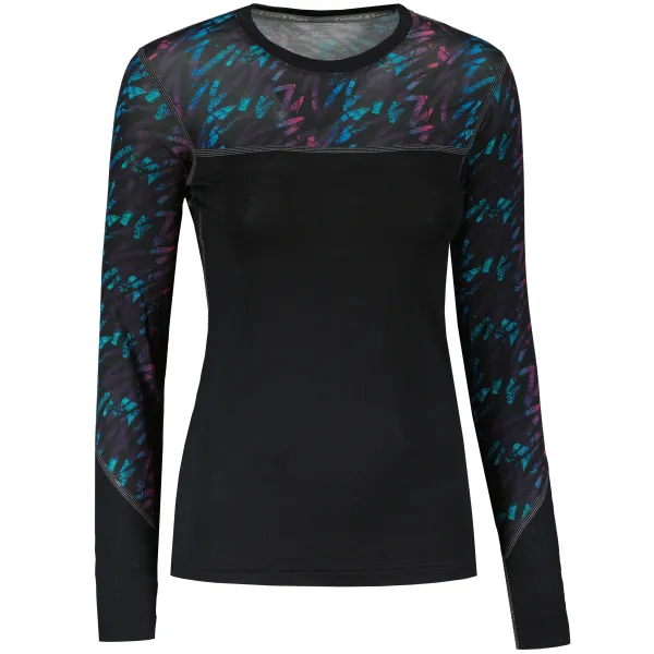  Bluză termică pentru femei SENSOR MERINO IMPRESS 21200018 NEAGRĂ/STRIPES 