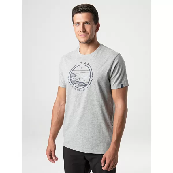  Tricou pentru bărbați LOAP BOWIE EVIDENȚIERI GRI 
