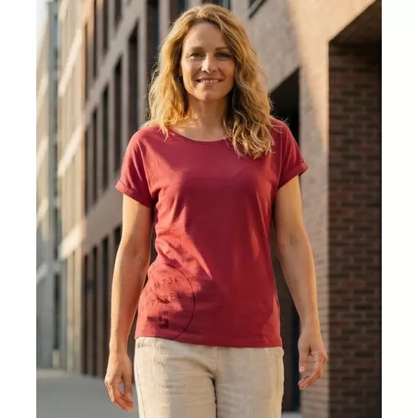  Tricou pentru femei cu mâneci scurte SAM 73 LEAH WT 828 ROZ ÎNCHIS 
