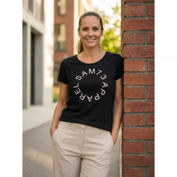  Tricou pentru femei cu mâneci scurte SAM 73 ARIAS WT 825 NEGRU 