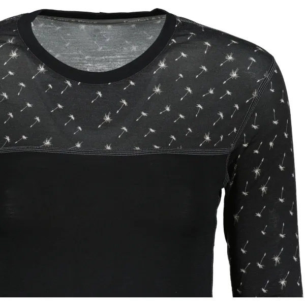  Bluză termică pentru femei SENSOR MERINO IMPRESS 19200025 NEAGRĂ/PATTERN 