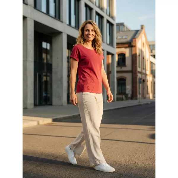  Tricou pentru femei cu mâneci scurte SAM 73 LEAH WT 828 ROZ ÎNCHIS 