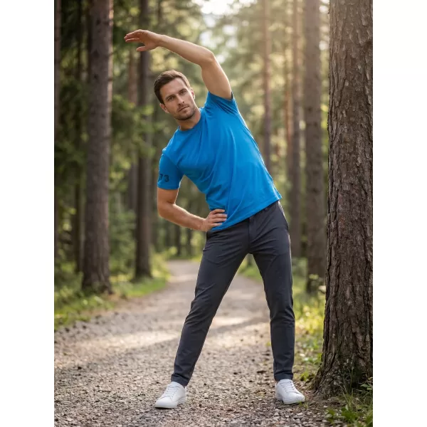  Tricou pentru bărbați cu mâneci scurte SAM 73 MATTHEW MT 779 ALBASTRU STRĂLUCITOR 