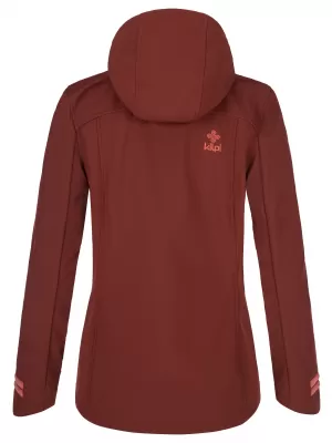 Jachetă softshell pentru femei KILPI RAVIA-W PL0035KI ROȘU ÎNCHIS