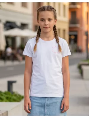 Tricou de fată cu mâneci scurte SAM 73 LEONI GT 553 ALB