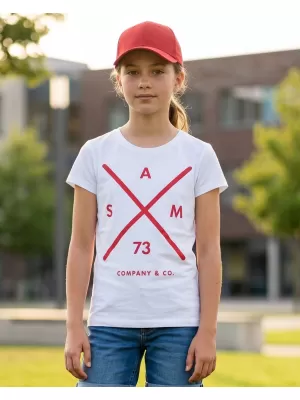 Tricou de fată cu mâneci scurte SAM 73 CAROLINE GT 554 ALB