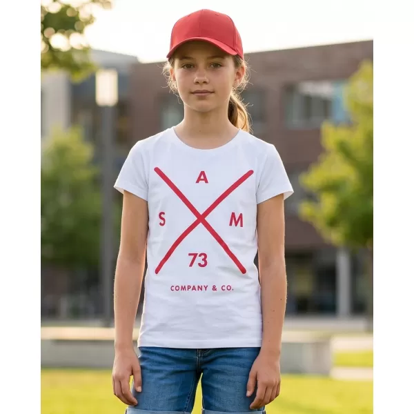  Tricou de fată cu mâneci scurte SAM 73 CAROLINE GT 554 ALB 