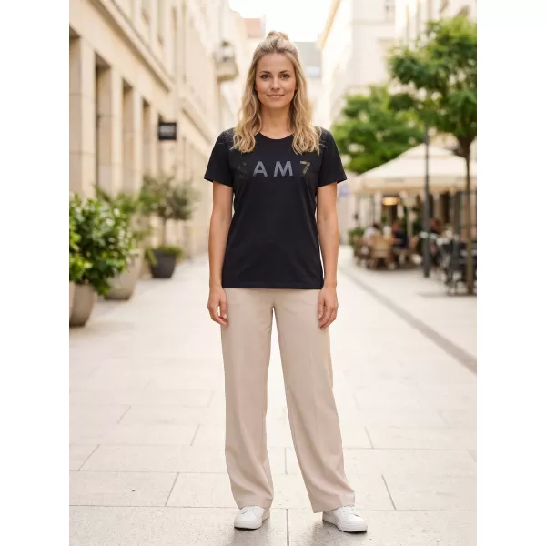  Tricou pentru femei cu mâneci scurte SAM 73 JOHANNA WT 835 NEGRU 