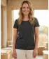 Tricou dama cu maneca scurta SAM 73 DAVINA WT 827 NEGRU