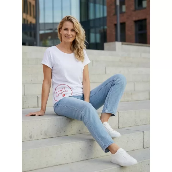  Tricou pentru femei cu mâneci scurte SAM 73 LEAH WT 828 ALB 