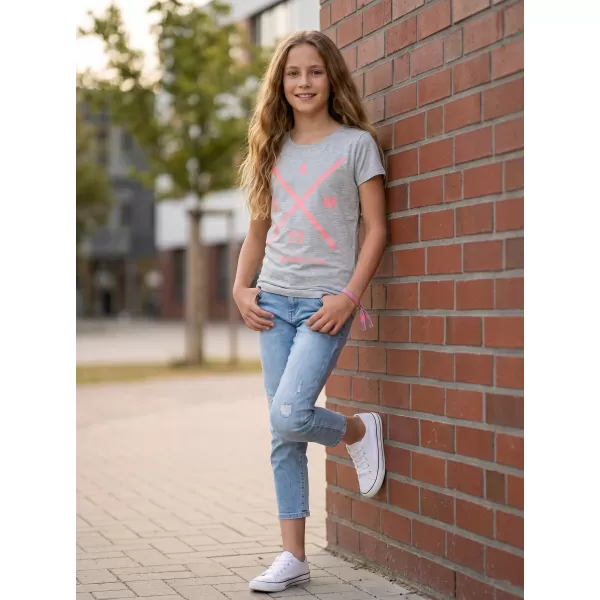  Tricou de fată cu mâneci scurte SAM 73 CAROLINE GT 554 GRI DESCHIS 