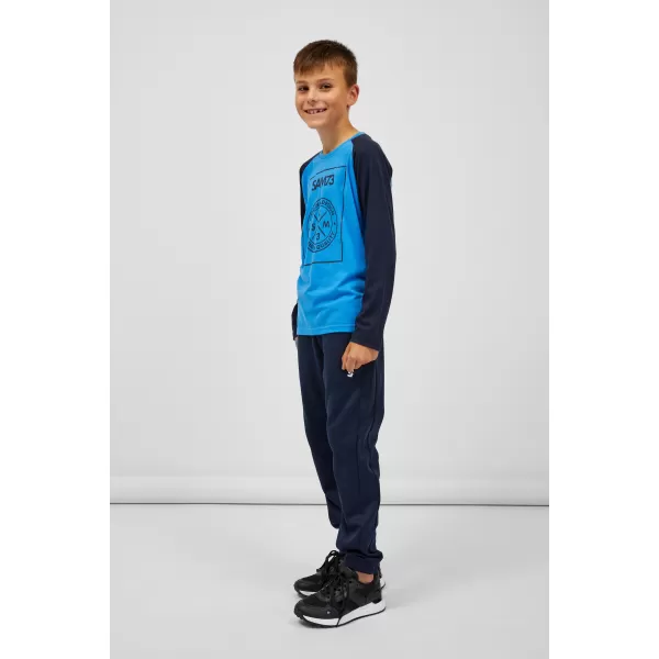  Tricou băiat cu mâneci lungi SAM 73 JACK BT 553 ALBASTRU STRĂLUCITOR 