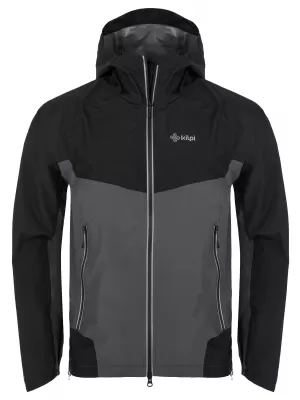 Jachetă hardshell pentru bărbați KILPI HURRICANE-M QM0109KI GRI ÎNCHIS
