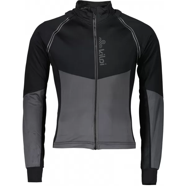  Jachetă softshell pentru bărbați KILPI ZAIN-M QM0110KI GRI ÎNCHIS 