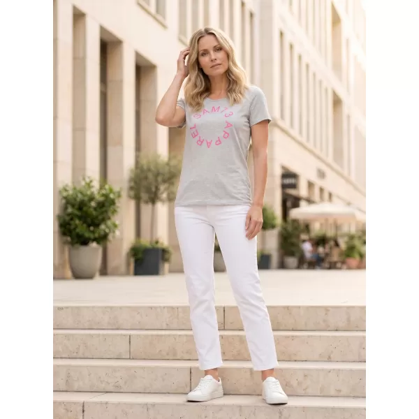  Tricou pentru femei cu mâneci scurte SAM 73 ARIAS WT 825 GRI DESCHIS 