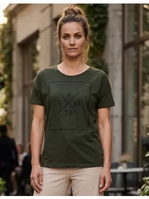 Tricou pentru femei cu mâneci scurte SAM 73 TANYA WT 826 ARMATĂ