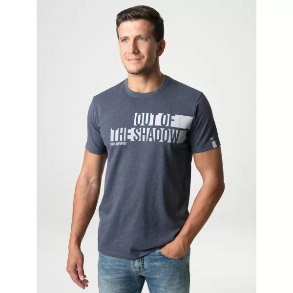  Tricou pentru bărbați LOAP BOBBY EVIDENȚIERI ALBASTRE 
