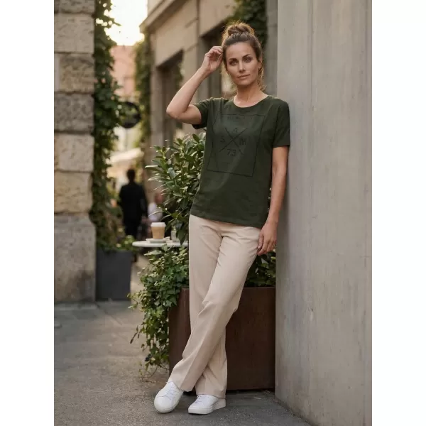  Tricou pentru femei cu mâneci scurte SAM 73 TANYA WT 826 ARMATĂ 