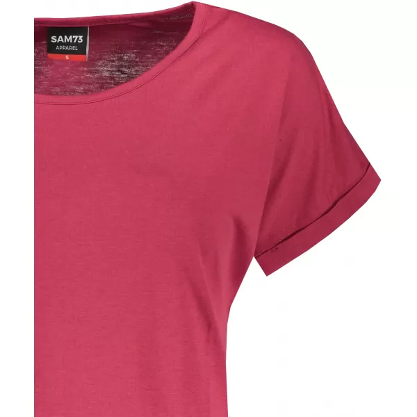  Tricou pentru femei cu mâneci scurte SAM 73 LEAH WT 828 ROZ ÎNCHIS 