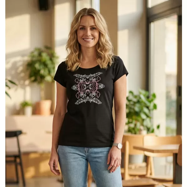  Tricou pentru femei ALTISPORT ALW125122 NEGRU ROZ 