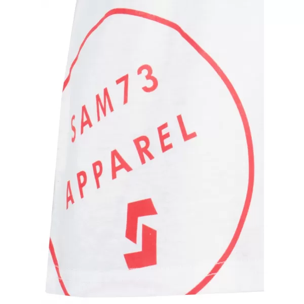  Tricou pentru femei cu mâneci scurte SAM 73 LEAH WT 828 ALB 