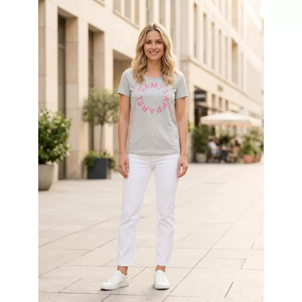  Tricou pentru femei cu mâneci scurte SAM 73 ARIAS WT 825 GRI DESCHIS 
