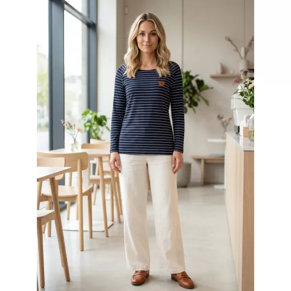  Tricou pentru femei cu mâneci lungi SAM 73 PAULA WT 836 ALBASTRU ÎNCHIS 