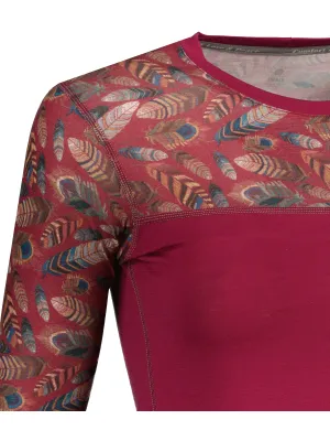 Tricou termic de damă SENSOR MERINO IMPRESS 21200019 LILA/FEATHER